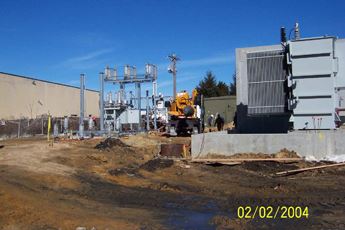 Modular substation erection at Power Plant 2
